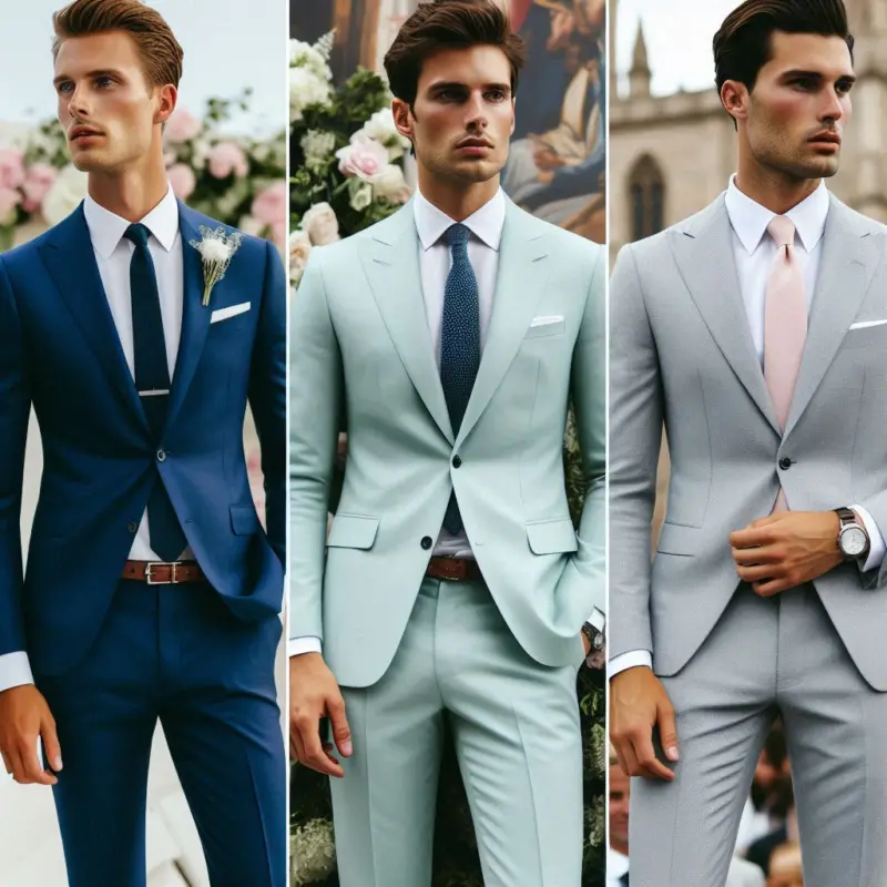 Abbigliamento Uomo per Cerimonia: Le Tendenze di Giugno e Luglio 2024 colori pastello