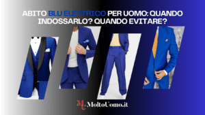 L'abito blu elettrico è uno dei capi più audaci nel guardaroba maschili: perfetto per l'uomo che desidera distinguersi senza rinunciare all'eleganza, questo colore vibrante può essere un'arma a doppio taglio se non indossato con le giuste accortezze
